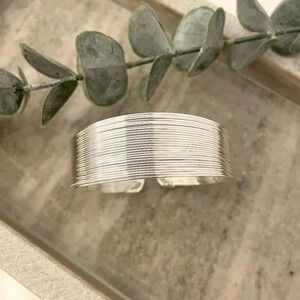 925 Sterling Silver Thick Bracelet Wide Large Cuff Bracelet Bangle Bracelet
